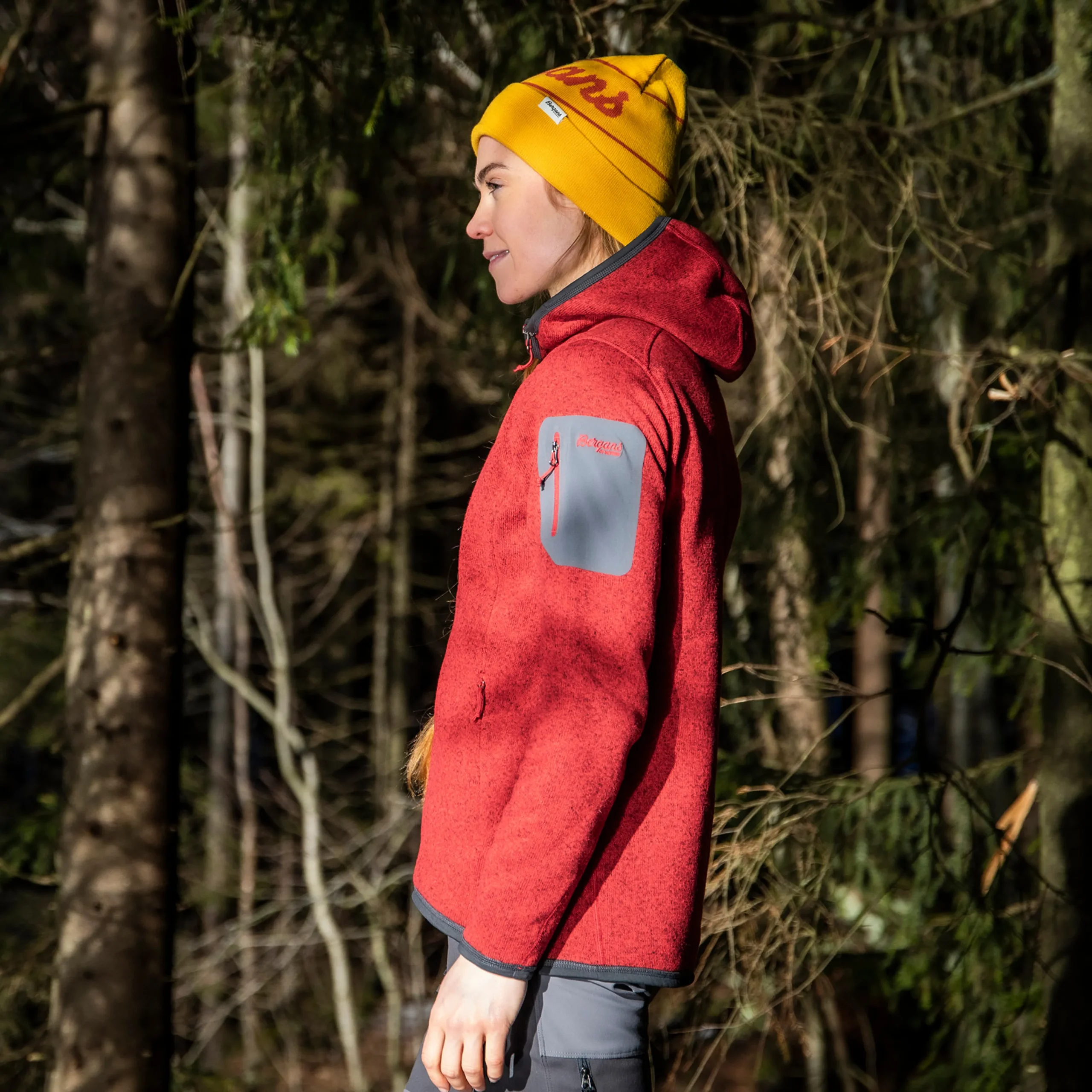 Kamphaug Knitted W Hoodie - Bergans