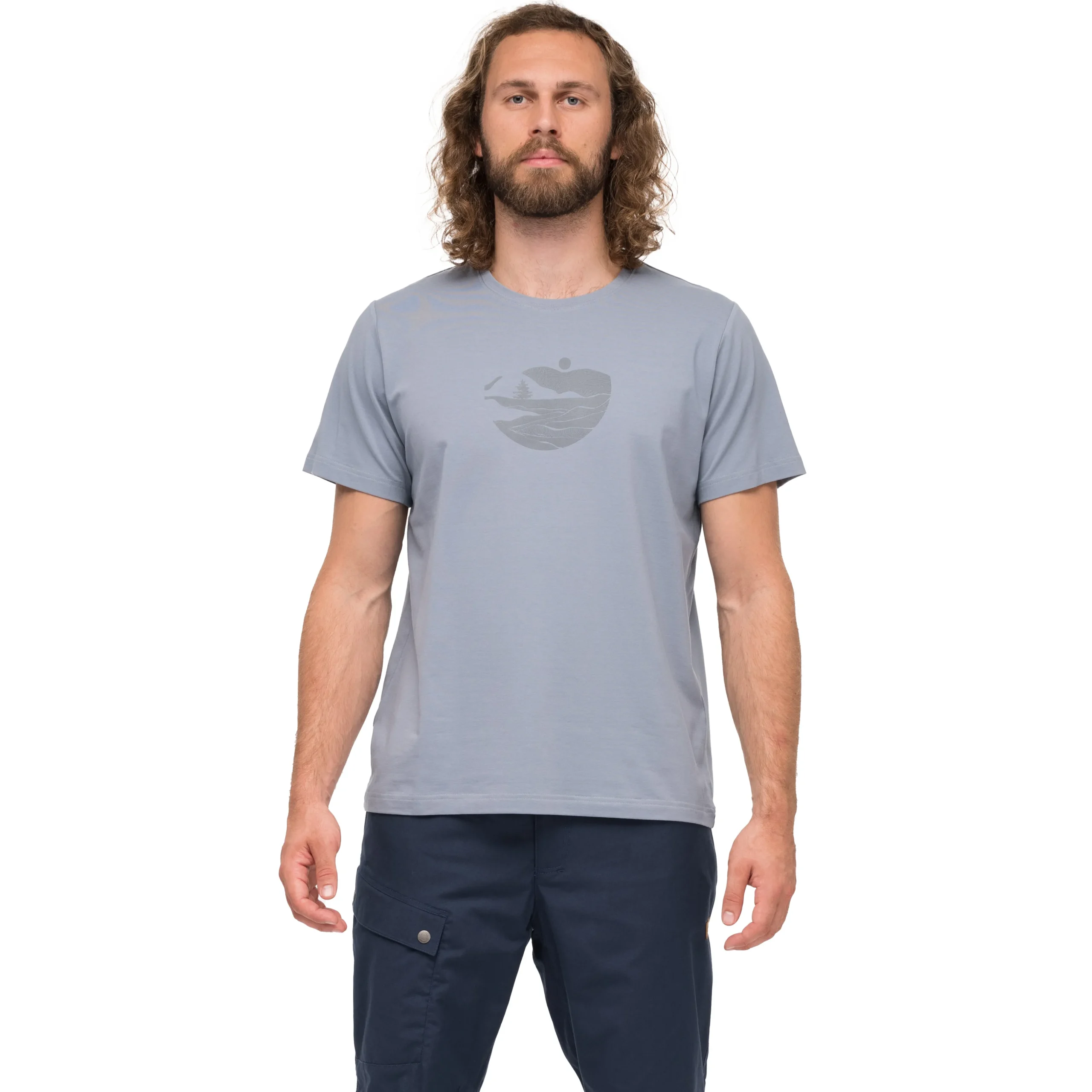 Nordmarka Organic Cotton Print Tee Men - Bergans