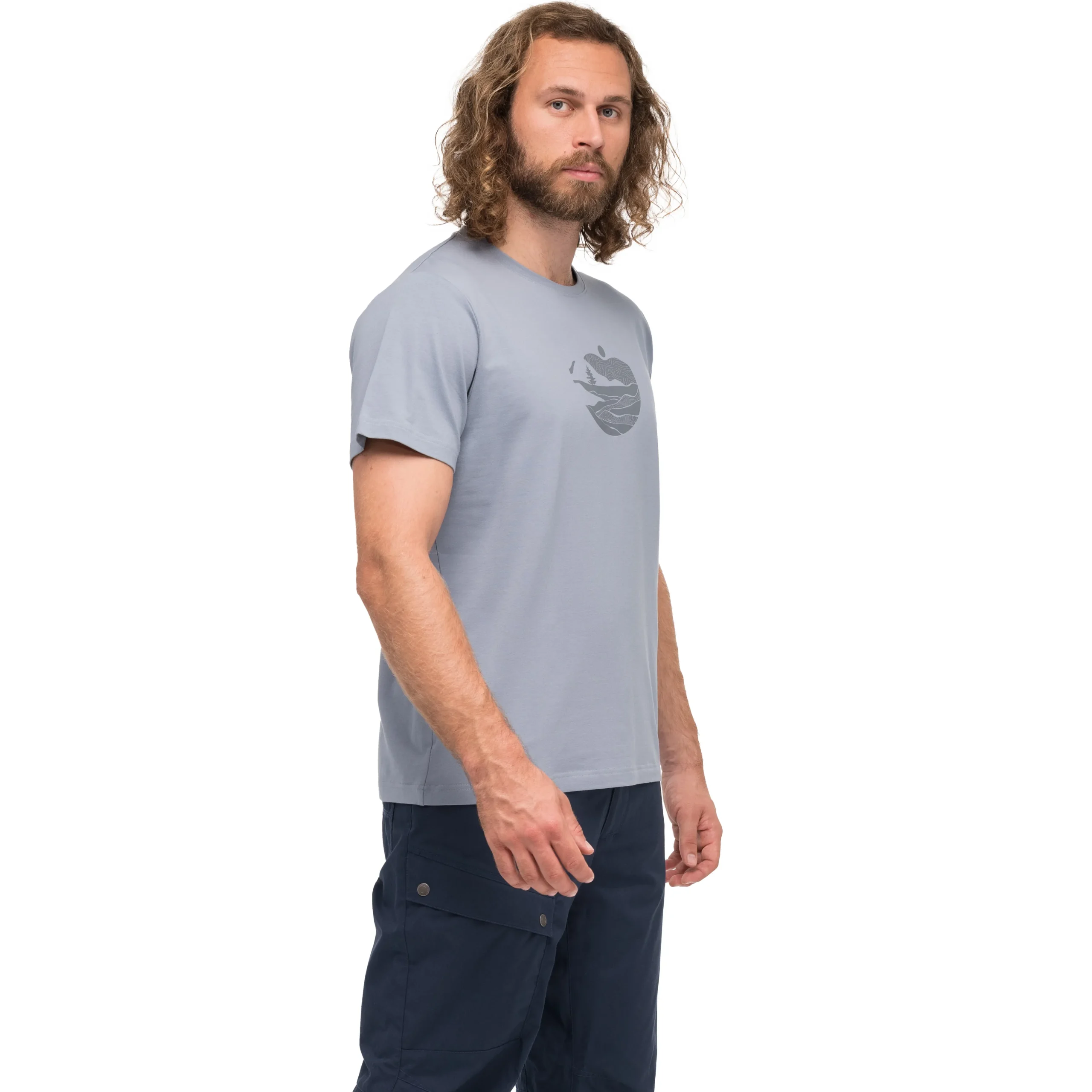 Nordmarka Organic Cotton Print Tee Men - Bergans