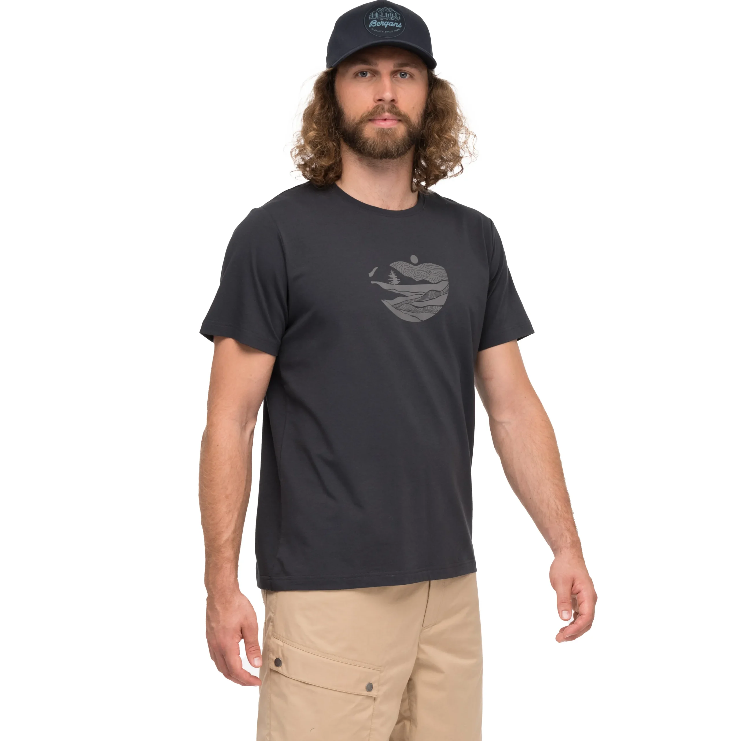 Nordmarka Organic Cotton Print Tee Men - Bergans