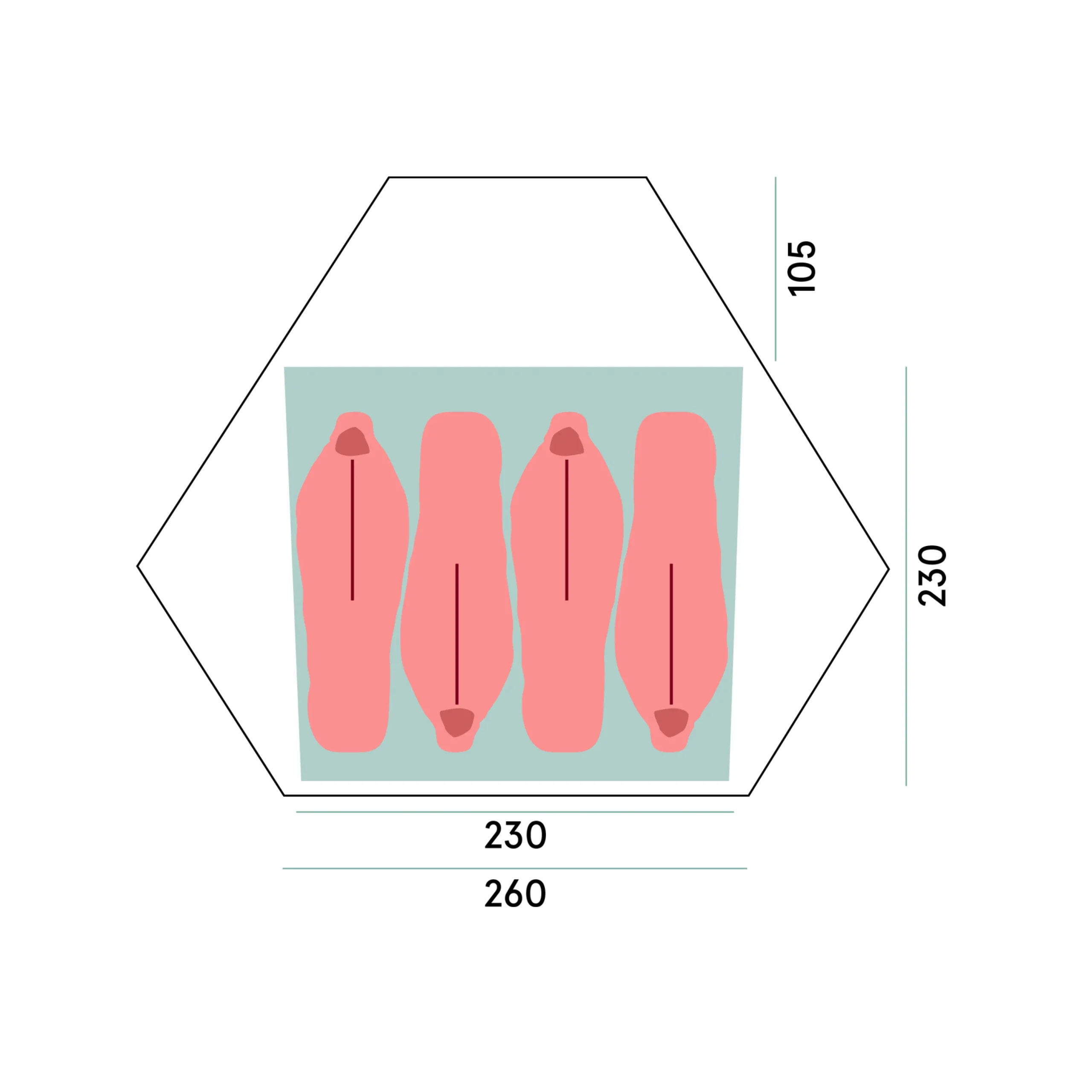 Wiglo®LT V.2 4-Persons Tent - Bergans